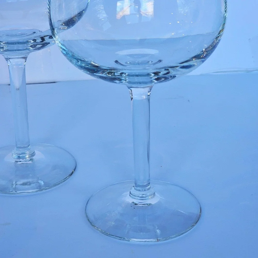 Vintage Crystal Wine Balloon Glasses Water Goblets Set of 4 - 1519